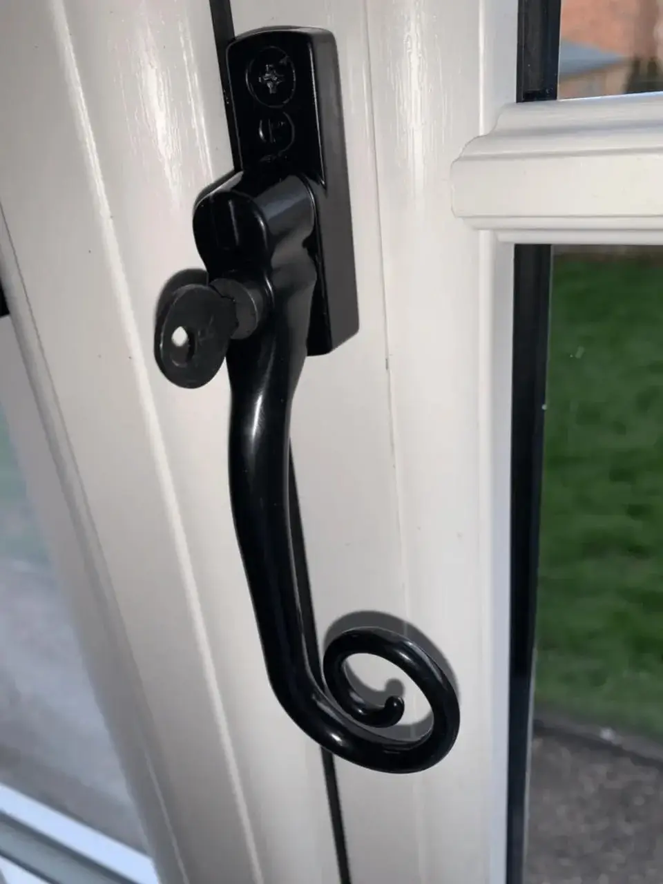 High-performance uPVC entrance door featuring advanced multi-point locking systems for ultimate home security in Norfolk. By Norfolk Exterior Solutions